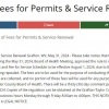 Photo for Fees for Permit and Fees for Service Renewal